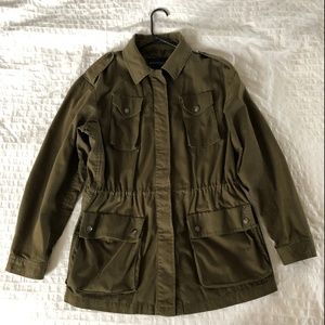 Banana Republic Military Coat Women's M in Olive